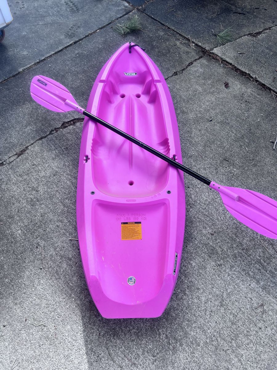 Lifetime Kids Wave Kayak – Pink – Paddle Included