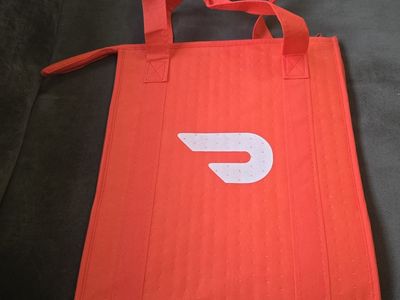 DoorDash Insulated Delivery Tote Bag Red Thermal Food Delivery