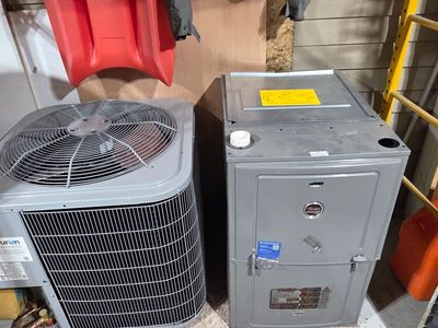 New AC Carrier 5 Ton - With new condenser and new furnace (RUUD) 90 plus efficiency.