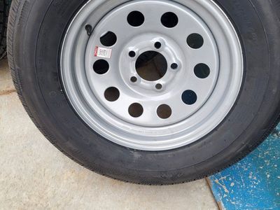 Qty-2 Misc. Trailer Tires w/Rims
ST205/75R15 & R14
load Range D