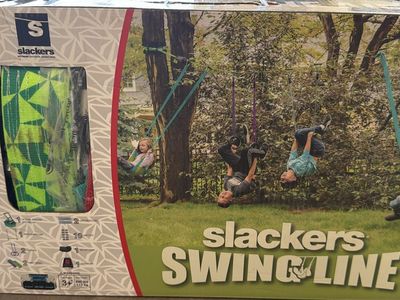 New/unopened Slackers Swingline 36 Foot Outdoor Ninja Swing Line Obstacle Course Kit