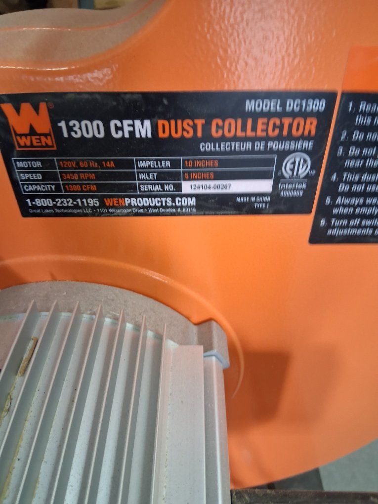 Wen model DC1400 dust collector