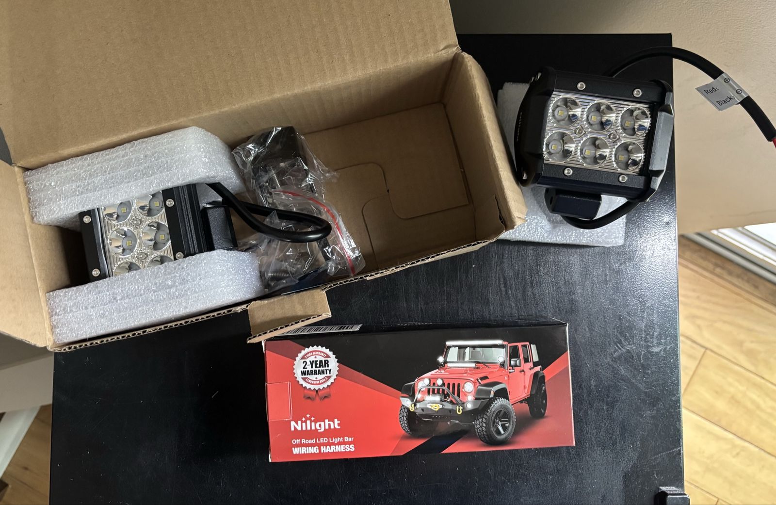 NILIGHT Driving lamps and wiring harness