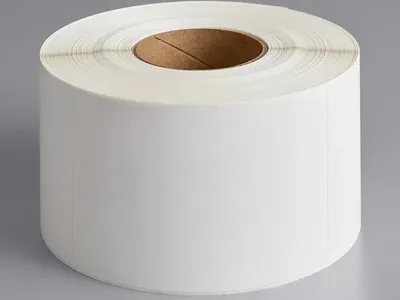 Lavex 3" x 5" Blank White Thermal Transfer Permanent Label - 1,190/Roll