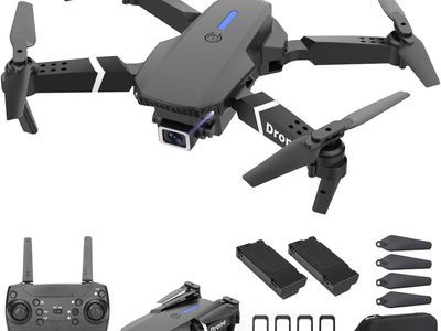 NEW Drone With 1080P Camera, Foldable RC Quadcopter, Toy Drones Gifts, FPV Drone Video, 2 Batteries, etc