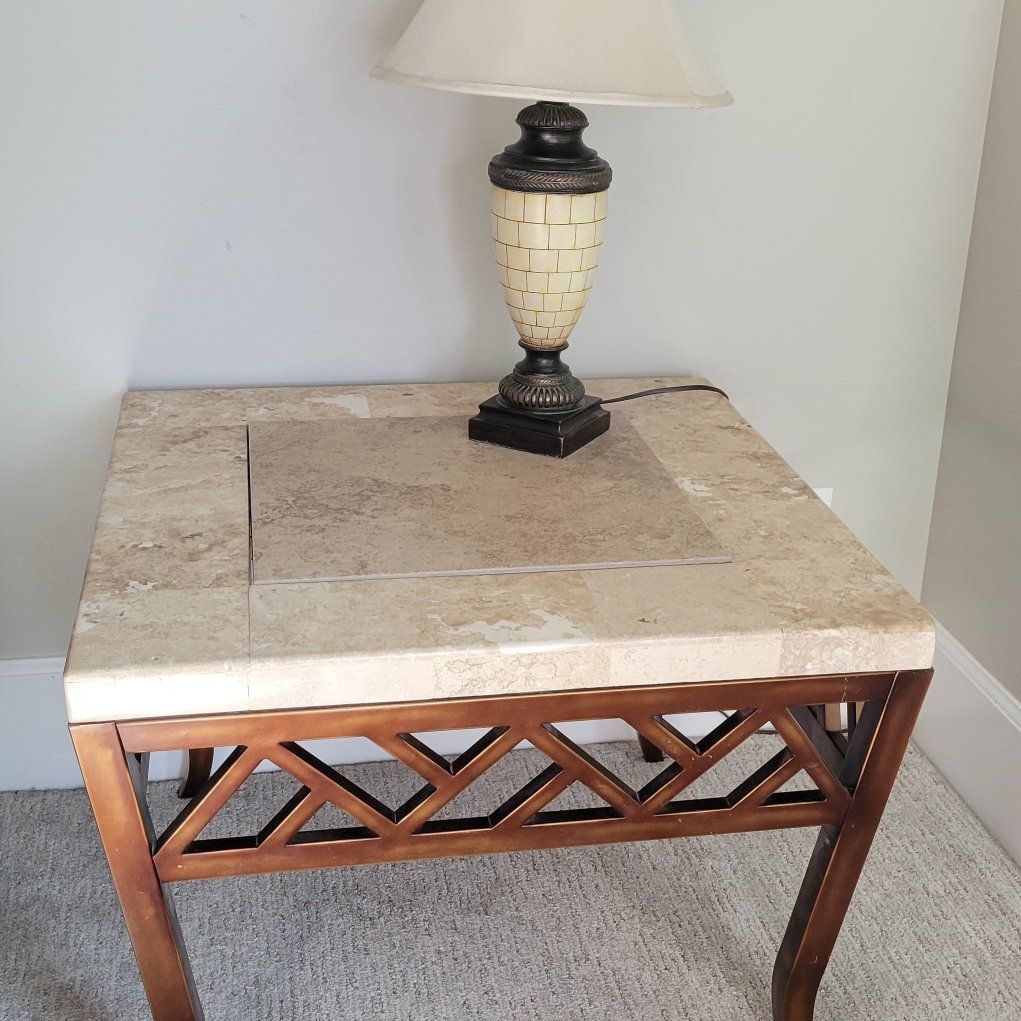 End tables with lamps