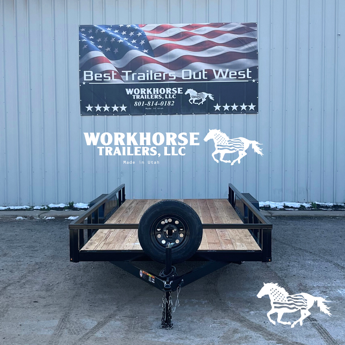 7x18’ Tandem Axle HYBRID 7K *SPARE TIRE INCLUDED*