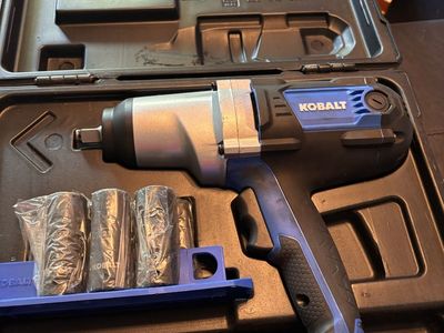 KOBALT 1/2-in 8-Amp Corded Electric Impact Wrench with 4 Sockets & Case