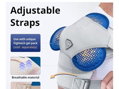 Rotator Cuff Shoulder Brace size small and 2 ice packs that fit in the brace