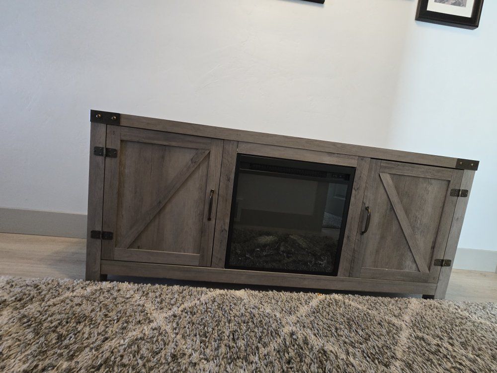 TV CONSOLE FIREPLACE