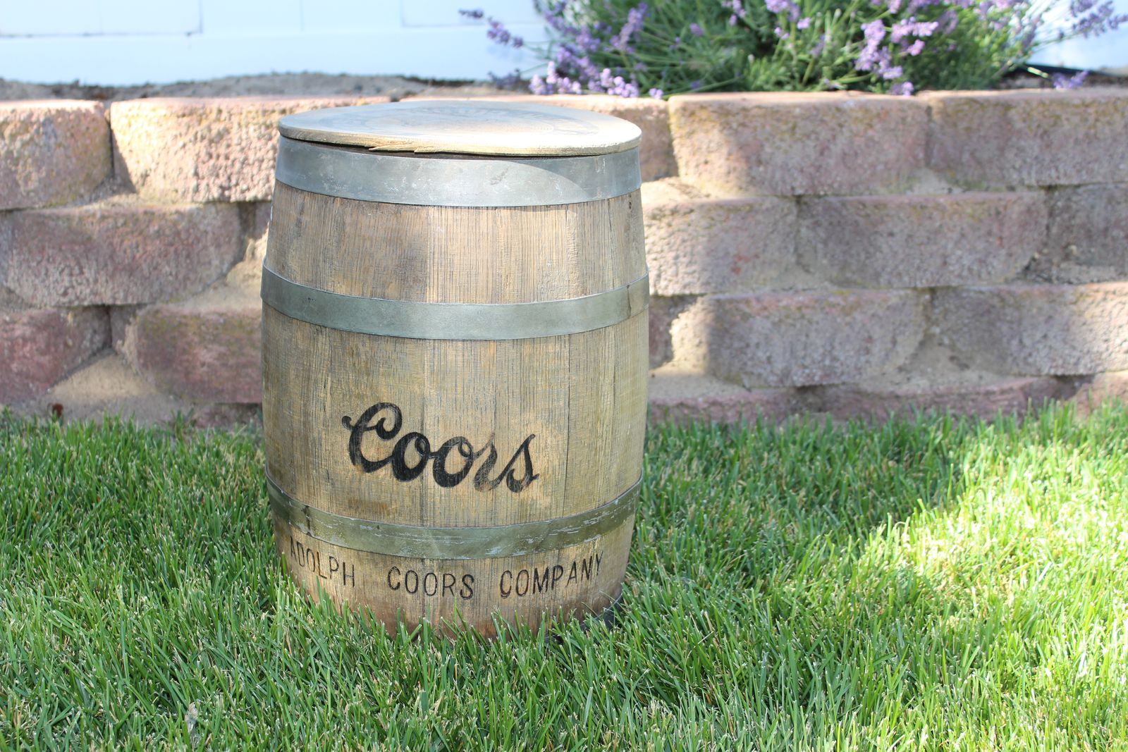 Vintage Coors Display Barrel