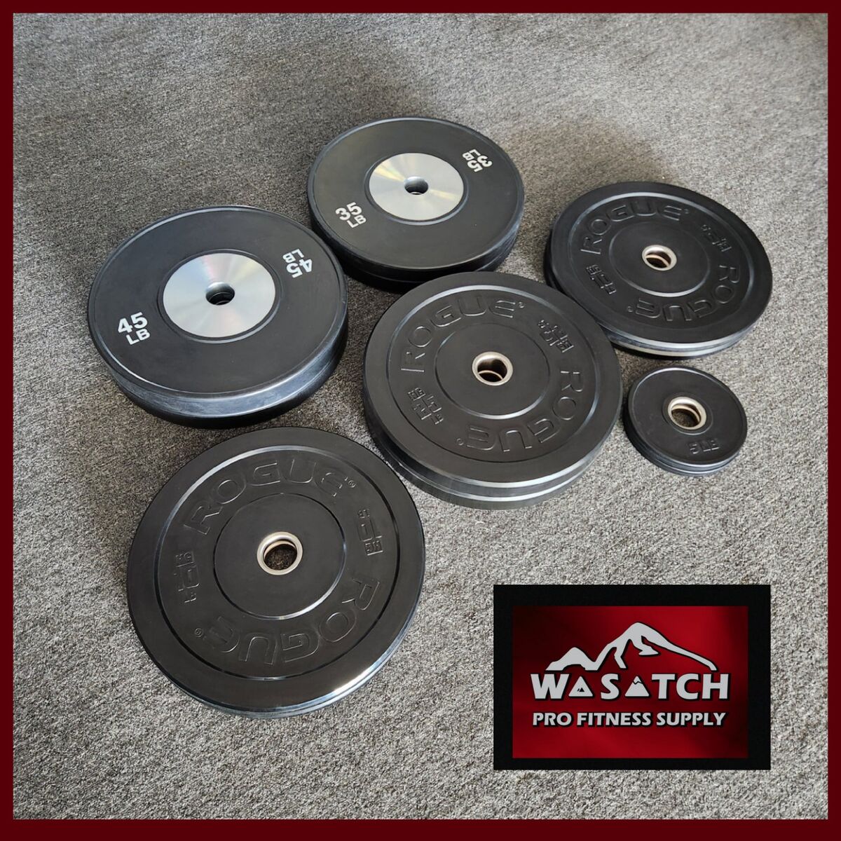 Mixed Competition & Rogue Bumper Plate Bundle 260#