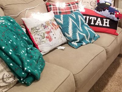 Nice tan couch