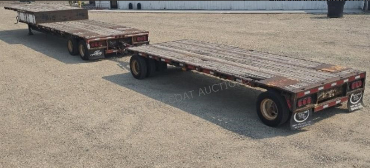 1996 Alloy Flat Bed Hay Trailers