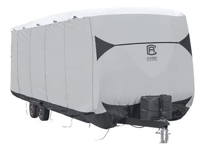 Classic Accessories SkyShield RV Travel Trailer Cover, For 30-33' L, 118" Max Height
