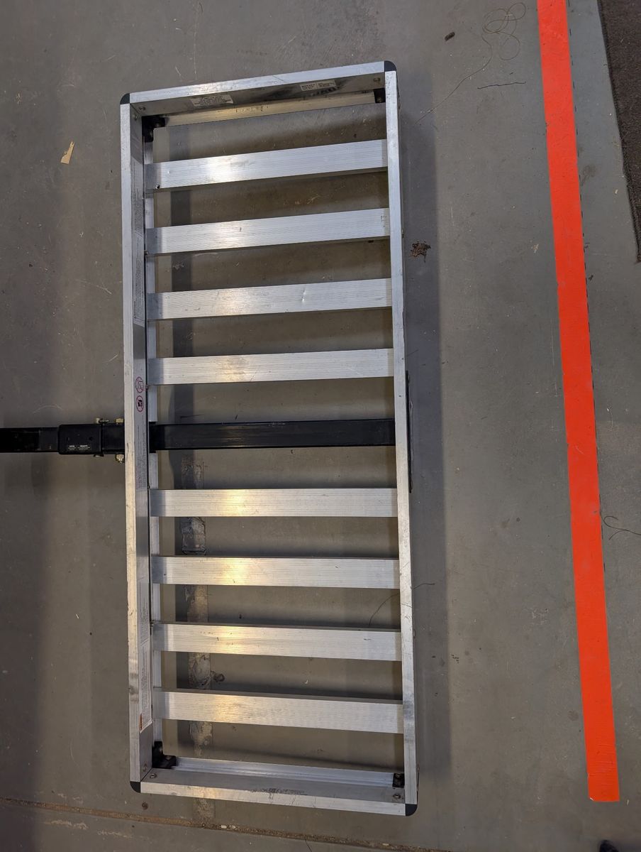 Receiver hitch cargo carrier