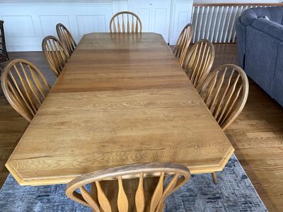 Oak dining table