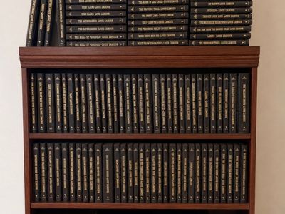 Louis L'Amour hardcover leatherette series by Bantam Books; 125 books total