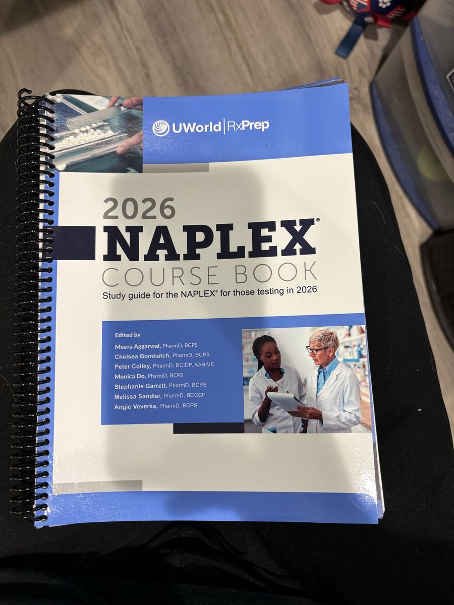 UWorld RxPrep 2026 NAPLEX Course Book Study Guide Pharmacy Exam Prep