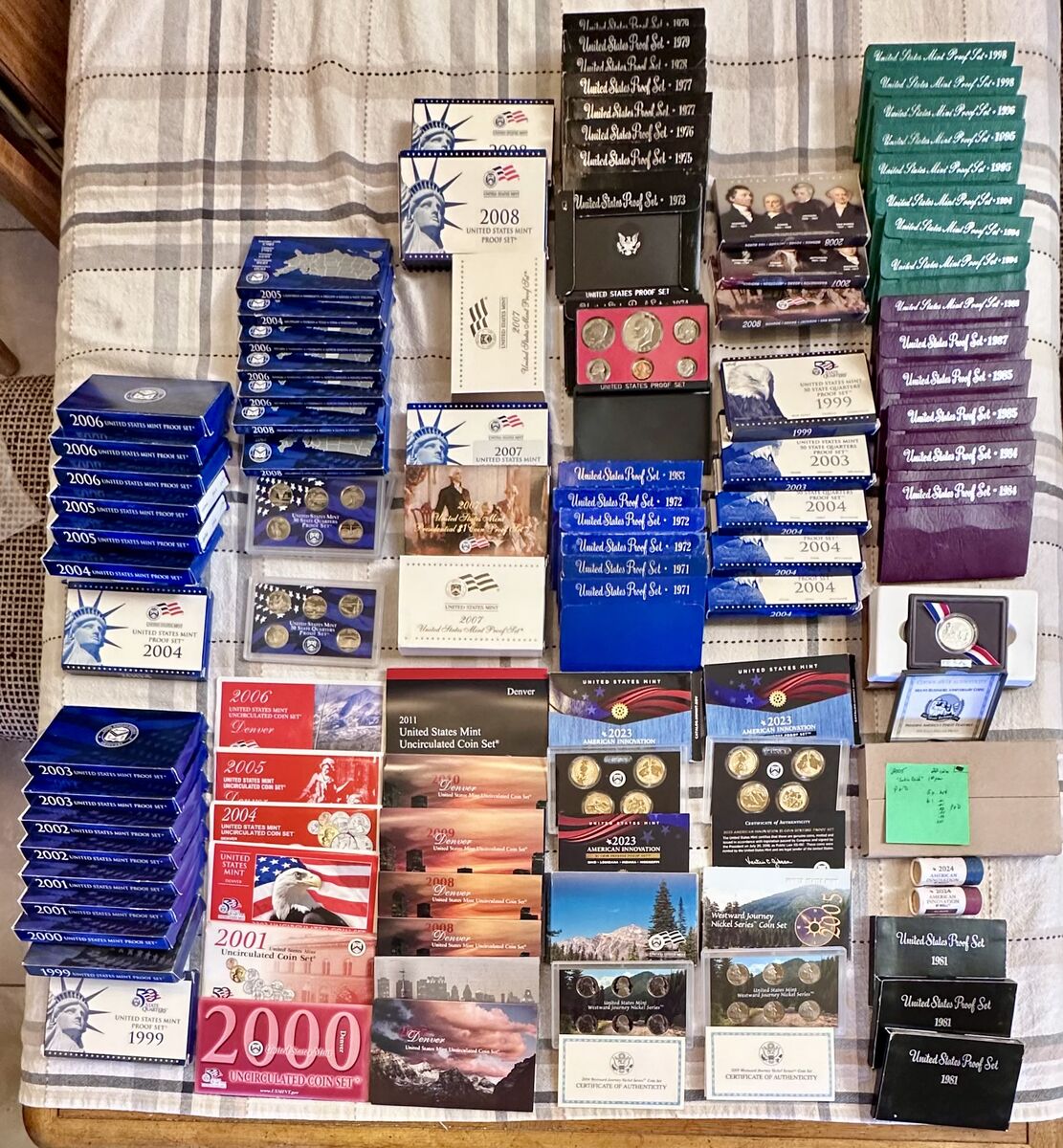 Large U.S. Mint Proof & Mint Set Collection – Bulk Sale – No Cherry Picking