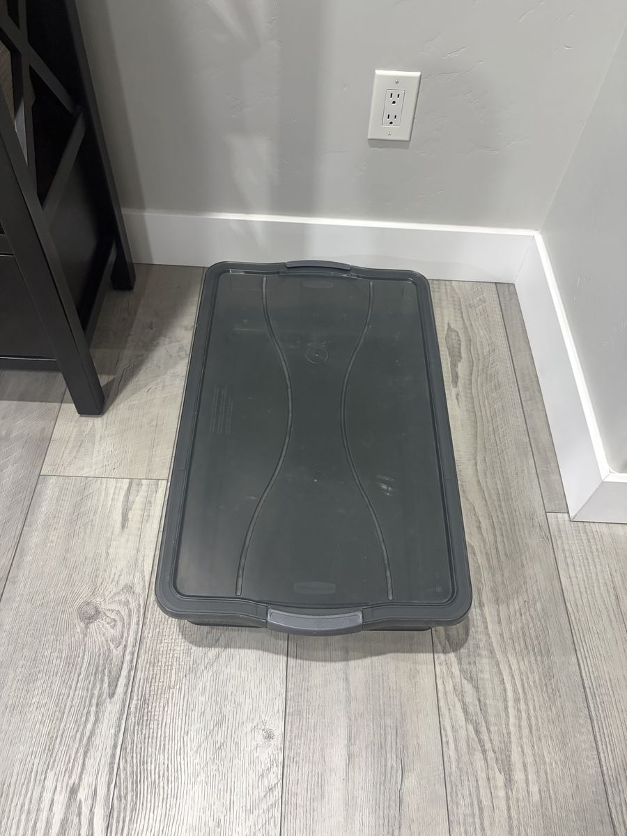 Rubbermaid Gray Underbed Storage Container - 17" W x 29" D