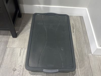 Rubbermaid Gray Underbed Storage Container - 17" W x 29" D