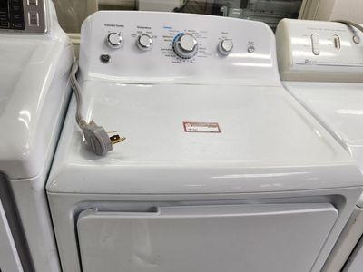 GE White Electric Dryer - Extended Tumble, Multiple Temp Settings