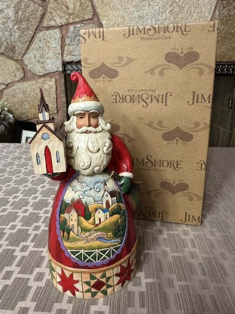 Jim Shore Heartwood Creek Grace At Christmastime Santa Figurine 4041068