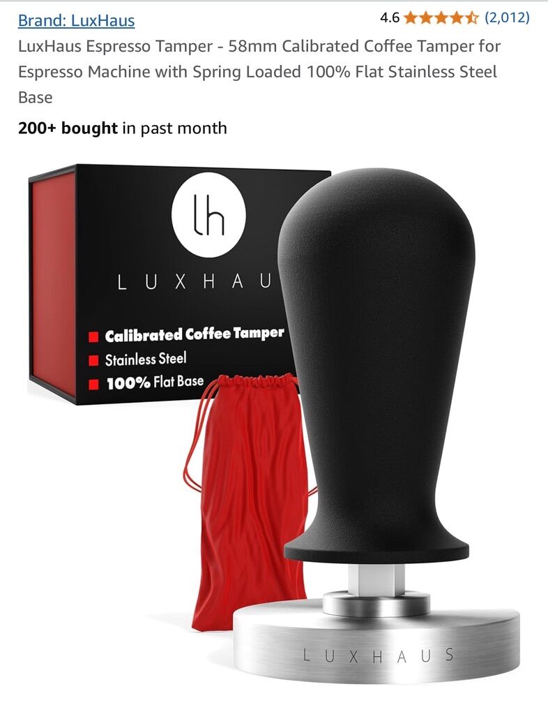 Espresso Tamper - 58mm NEW