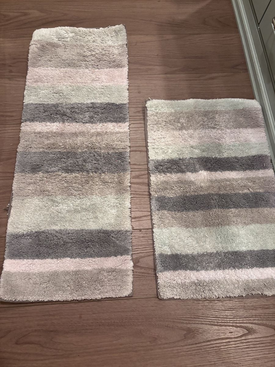 Bathroom rugs $15/both
