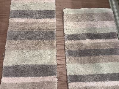 Bathroom rugs $15/both