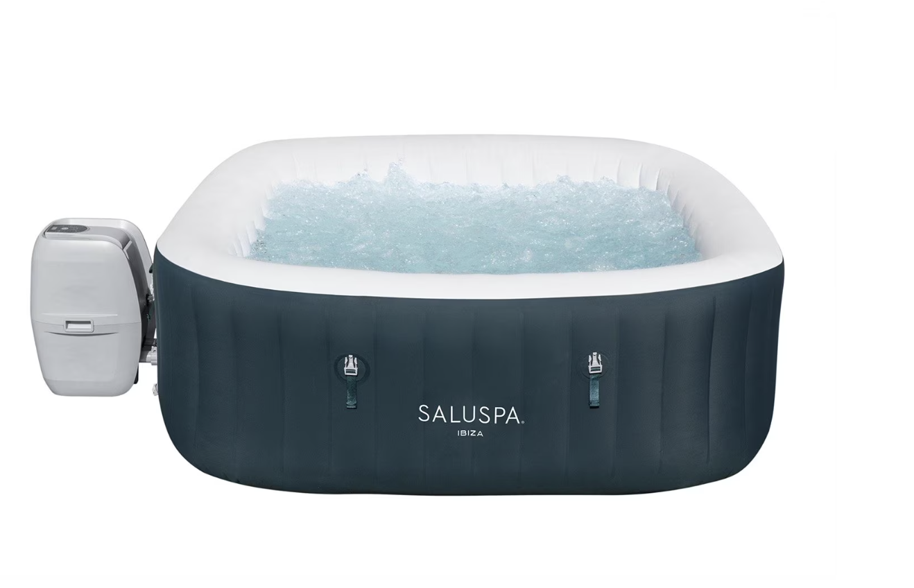 New in Box SaluSpa Ibiza AirJet Inflatable Hot Tub Spa, 4-6 Person