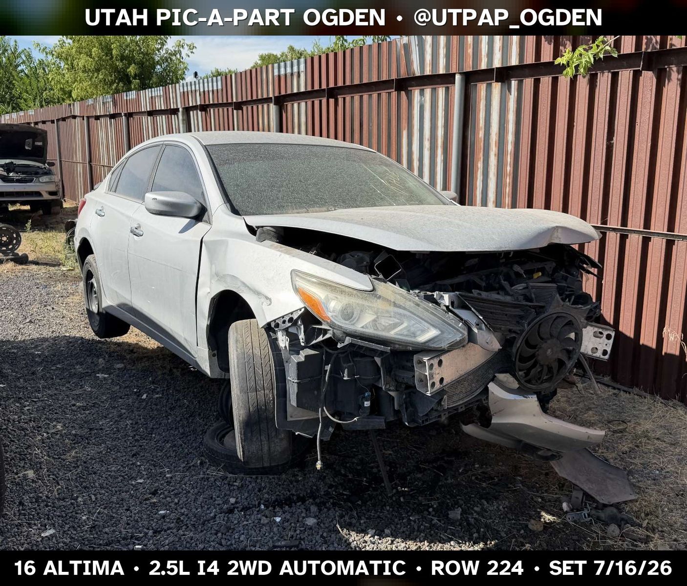 2016 Nissan Altima Parts - UTPAP Ogden