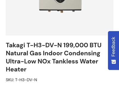 Tankless Water Heater