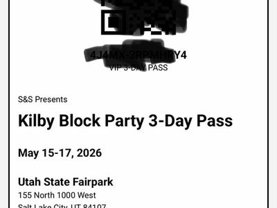 KILBY BLOCK PARTY 3 day VIP