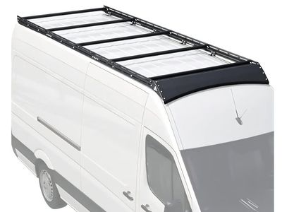 MELIPRON Van Roof Rack Fit for 2007-2026 Mercedes-Benz Sprinter 170" WB High Roof, Aluminum Camper Rack with Wind Fairing, T-Slo