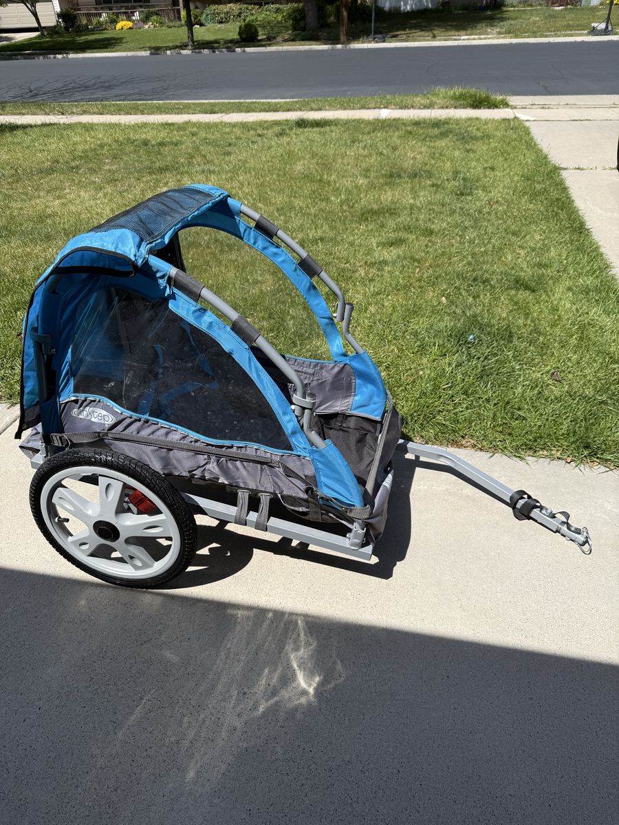 Collapsible child bike trailer