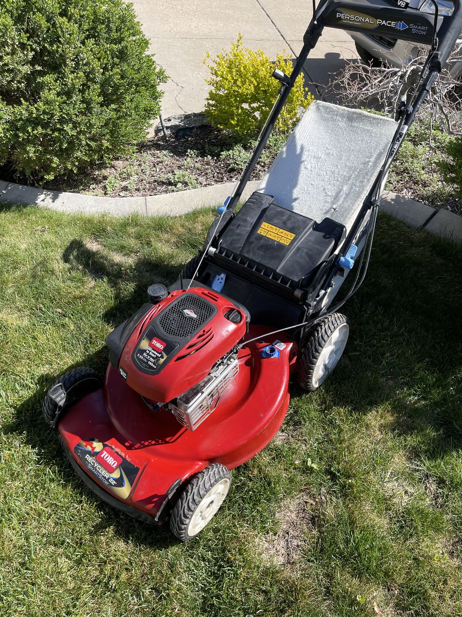 Toro lawnmower personal pace mower