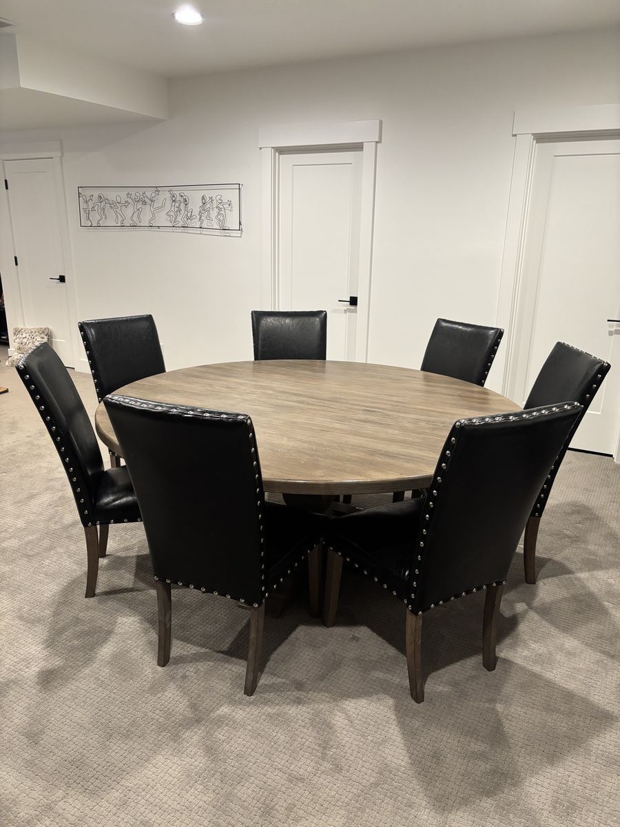 Solid Wood Round Dining Table