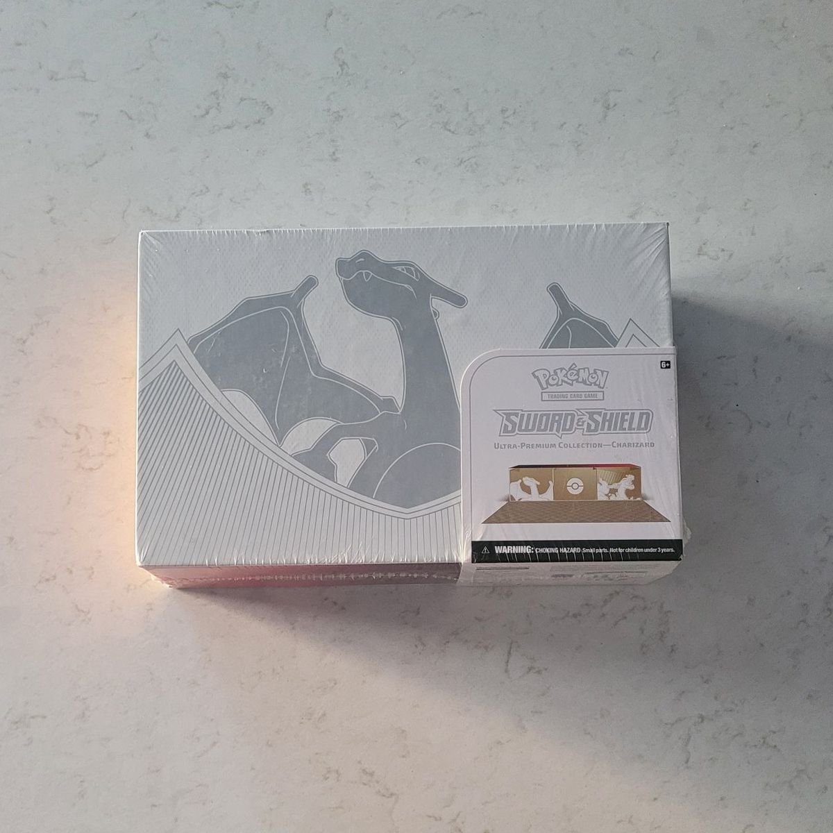 NEW-Pokemon TCG Charizard UPC Sword and Shield Box