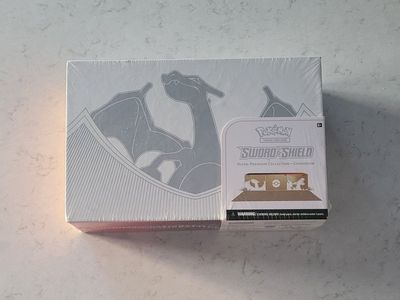 NEW-Pokemon TCG Charizard UPC Sword and Shield Box