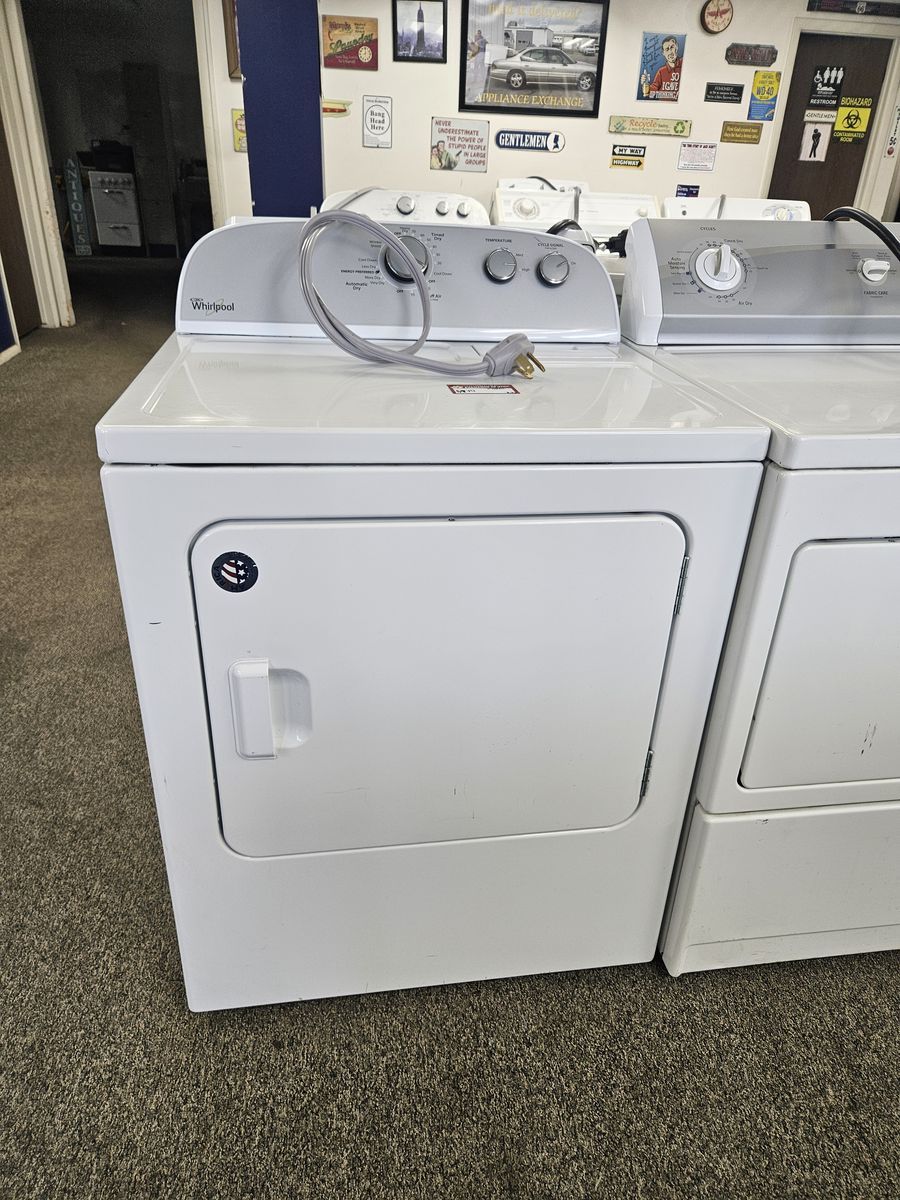 Whirlpool Electric Dryer White Top Load