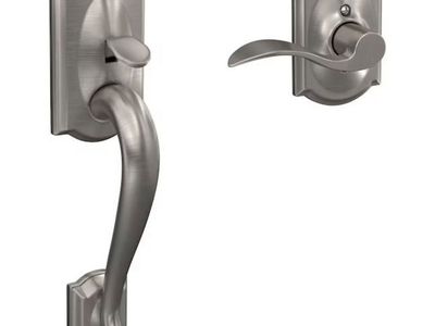 Schlage Camelot Front Entry Handle – Satin Nickel (Brand New)