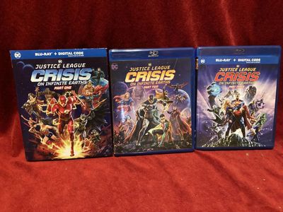 Justice League Crisis On Infinite Earths Blu Rays 1-3
