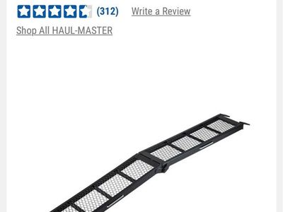 Ramp - haul master center fold steel single ramp (2x)