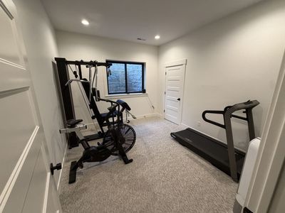 Home gym: Technogym MyRun Treadmill, Technogym Unica, Assault Bike
