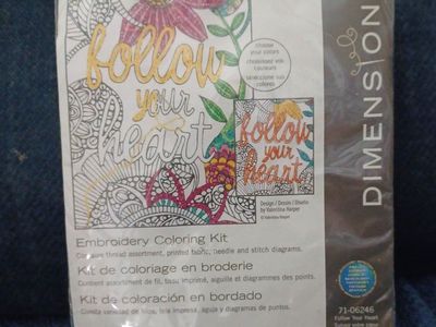 Follow your Heart Embroidery Kit NEW