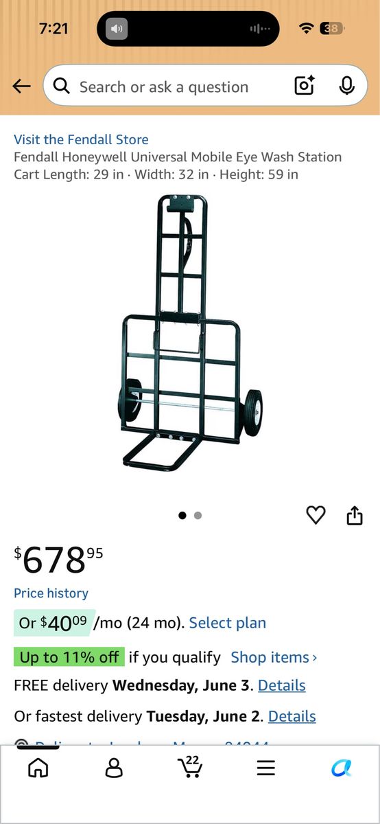 New Open Box Industrial Cart