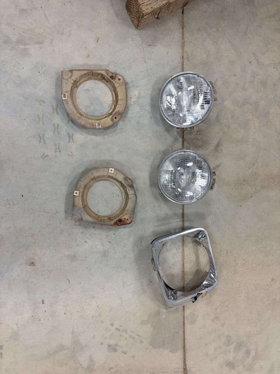1976-1980 Chevy LUV Headlights and Mounts