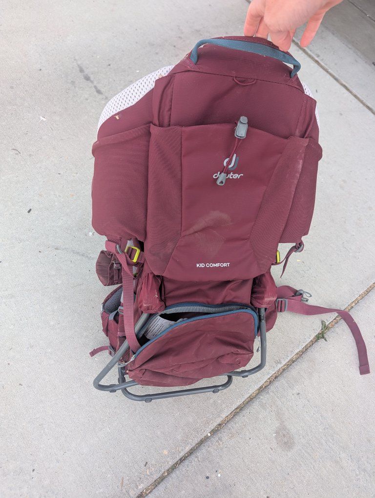 Deuter brand baby hiking carrier